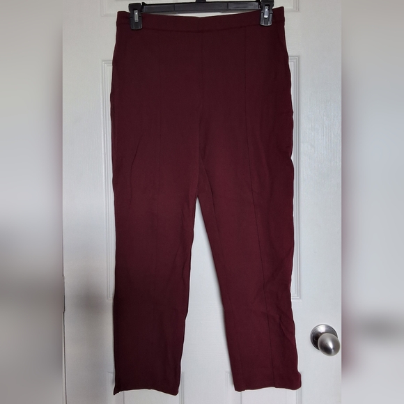 Modcloth Pants - Modcloth XL Side Zip Cropped Comfort Dress Pants Pockets Holiday Casual Workwear